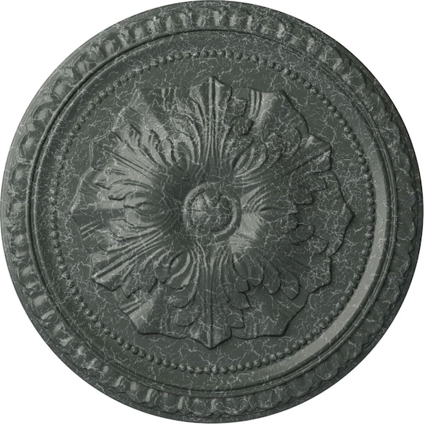 Ekena Millwork Richmond Ceiling Medallion (Fits Canopies up to 2 5/8"), 18"OD x 1 3/8"P, Athenian Green Crackle CM18RIAGC - main